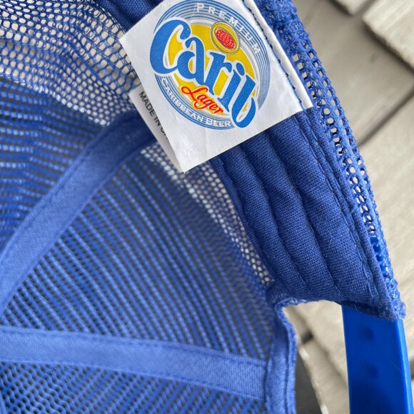 Carib Lager Real Caribbean Beer Trucker Hat Authentic - Picture 7 of 8
